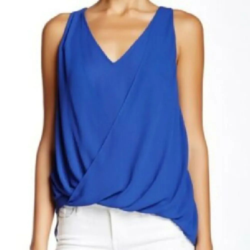 Elizabeth James Royal Blue Wrap Tank Top - Sleeveless - Size XS - NWOT
